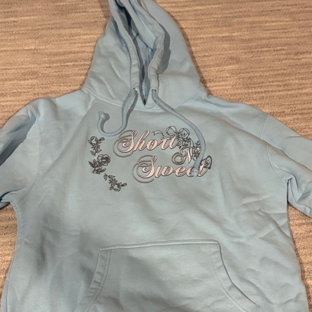 Sabrina Carptener Short n Sweet Blue Hoodie